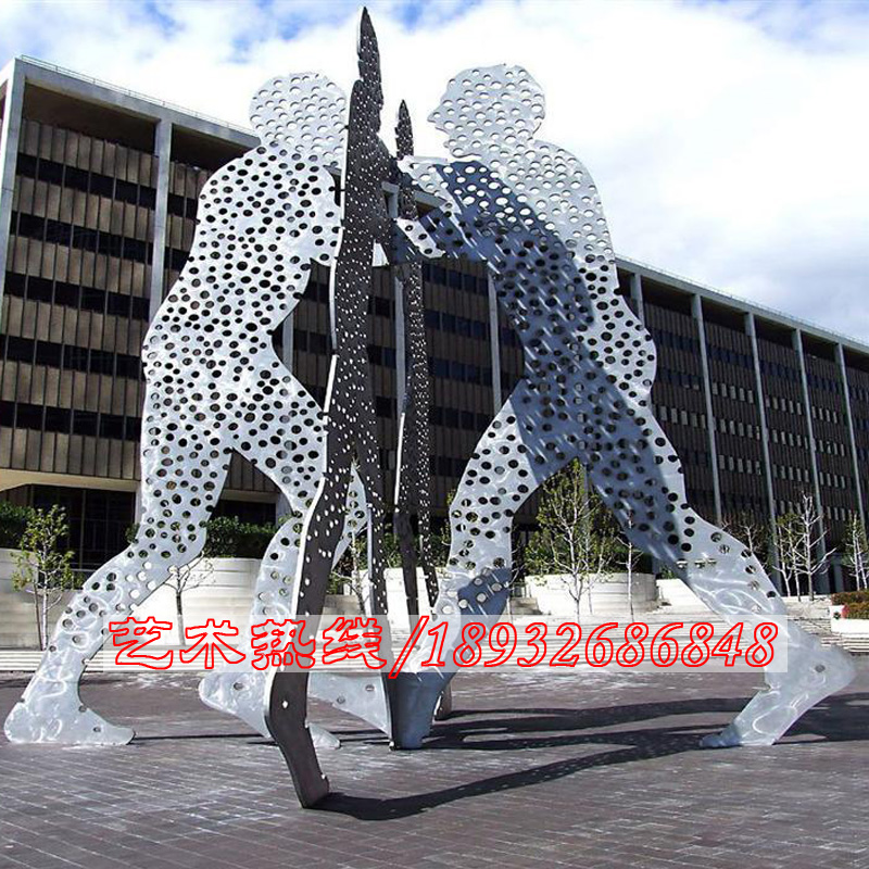 不锈钢人物雕塑 广场雕塑