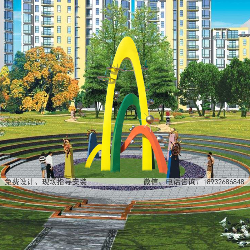 河北不锈钢雕塑厂家加工景观不锈钢雕塑价格报价园林草坪绿地雕塑摆件