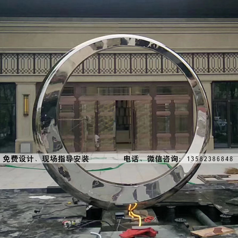 河北曲阳不锈钢雕塑加工制作厂家 镜面不锈钢雕塑公司企业装饰摆件