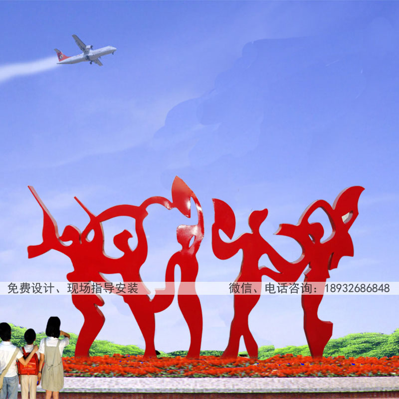 不锈钢人物雕塑 广场园林草坪不锈钢雕塑摆件 城市不锈钢雕塑厂家供应报价